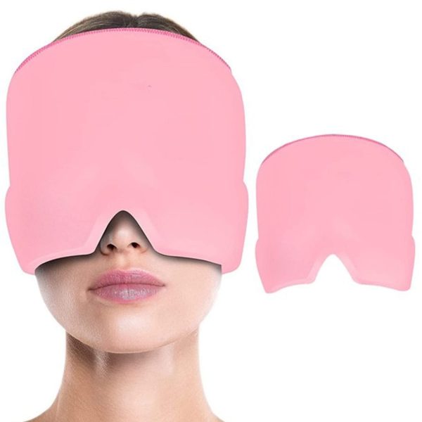 Headache Relief Hat For Migraine Relief, Tension, One Size Fits All Headache Cap With Reusable Ice Gel Pack For Puffy Eyes, Stress Relief