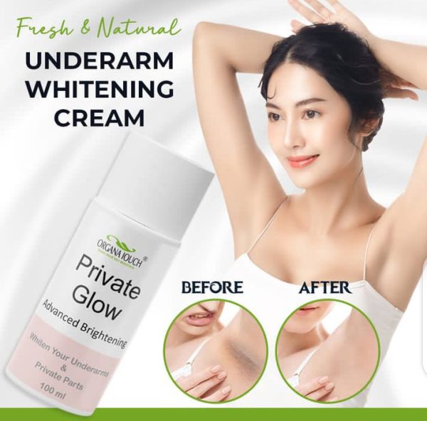 Organa Touch Fresh & Natural Underarm Whitening Cream Private Glow ( Advanced Brightening )
